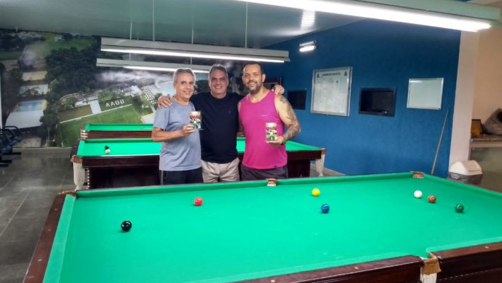 Dia 09 de abril aconteceu mais um campeonato de sinuca na nossa AABB-BH.