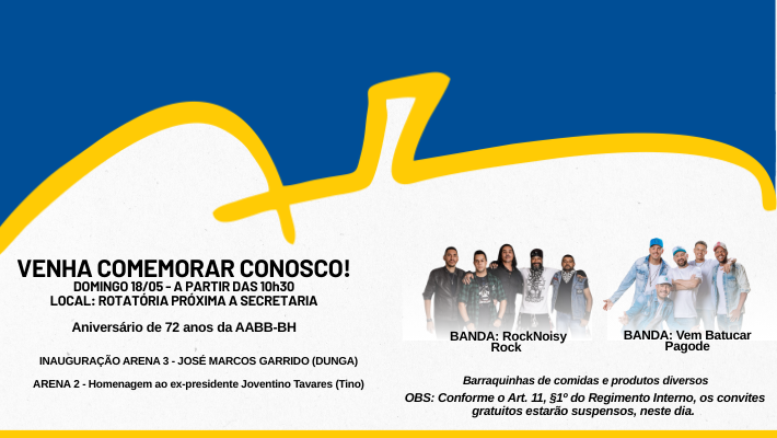 Aniversário de 72 anos da AABB-BH