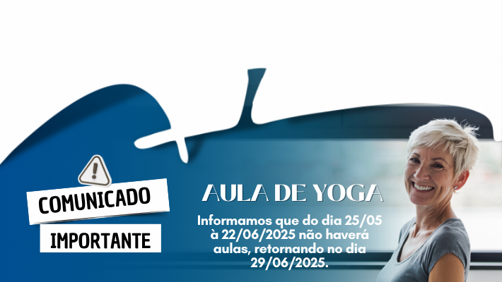 Comunicado aula de Yoga