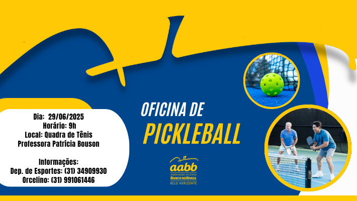 Oficina de Pickleball na AABB BH