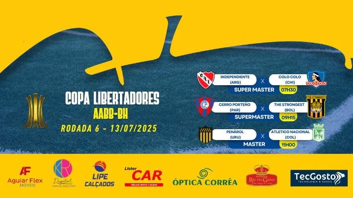 COPA LIBERTADORES AABB-BH - Rodada 6