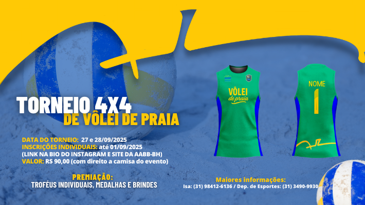 TORNEIO DE VÔLEI DE PRAIA 4X4 AABB BH 2025