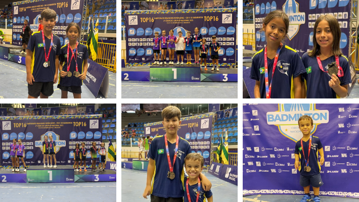 Sub-11 de Badminton faz história no Torneio Nacional TOP 16 em Aracaju