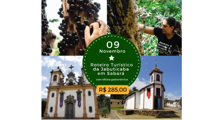 Roteiro Turístico da Jabuticaba em Sabará com oficina gastronômica