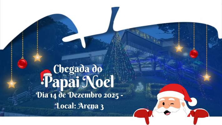 CHEGADA DO PAPAI NOEL - DIA 14/12/25 - LOCAL: ARENA 3