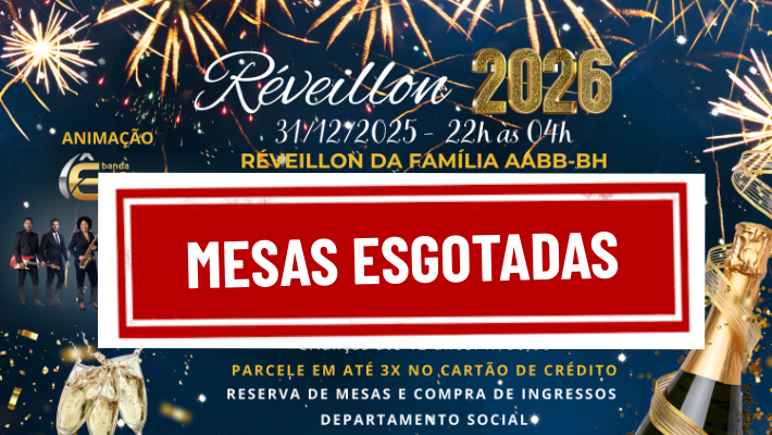 Réveillon 2026 - 31/12/2025 - MESAS ESGOTADAS