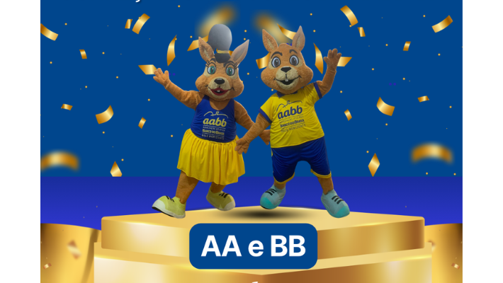 Nomes escolhidos!  Conheça os mascotes da AABB-BH