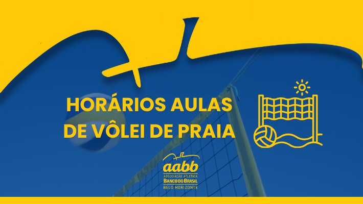 HORÁRIOS DAS AULAS DE VÔLEI DE PRAIA