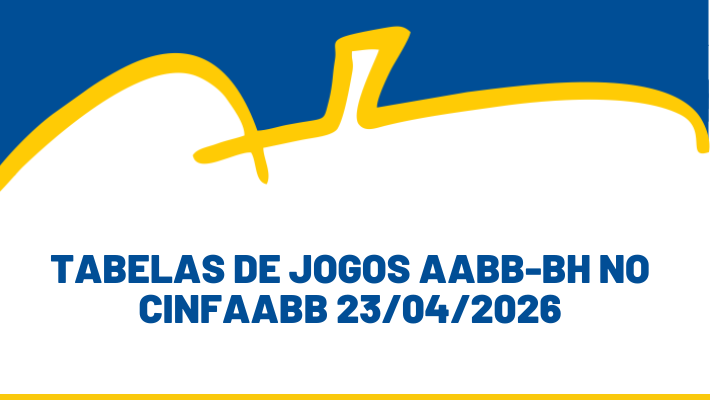 Tabelas de jogos AABB-BH no CINFAABB 