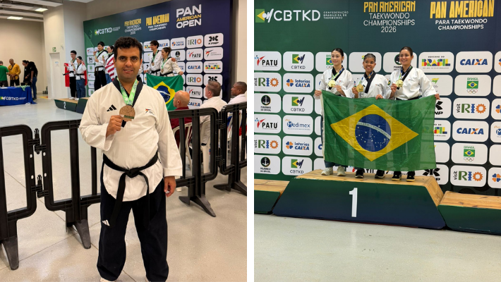 Jaider Fernandes e Ana Júlia Sobem ao Pódio no Pan-Americano de Taekwondo - 0/05/2026