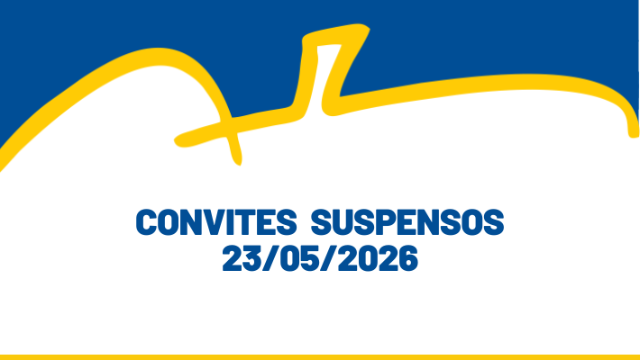 CONVITES SUSPENSOS 23/05/2026