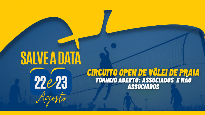 Salve a data Circuito Open de Vôlei de Praia da AABB-BH 2026