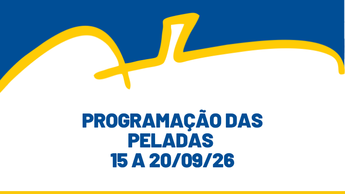 PROGRAMAÇÃO PELADAS - 15 a 20/09/26