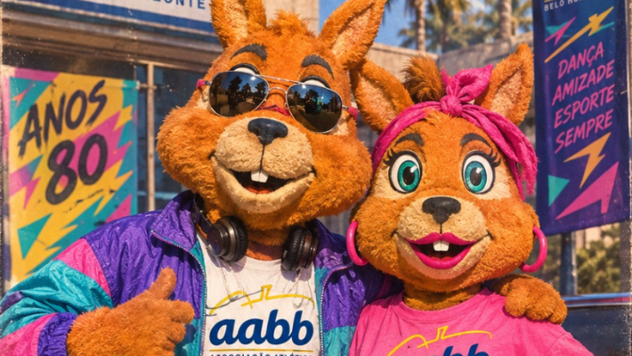 AA E BB entraram na trend dos anos 80! 